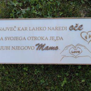 tabla oče mama