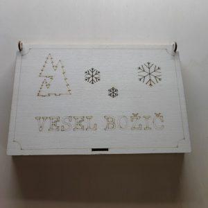 škatla vesel božič